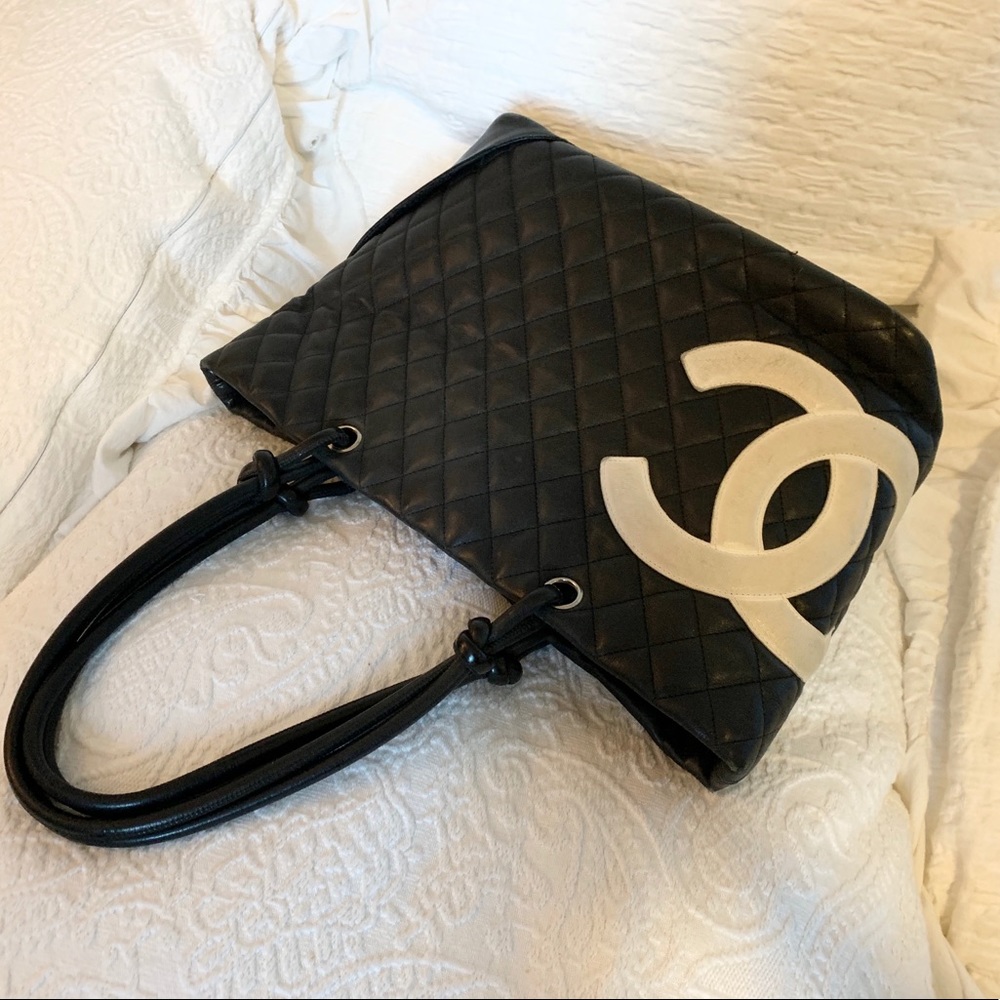 Authentic CHANEL carbom tote bag ..